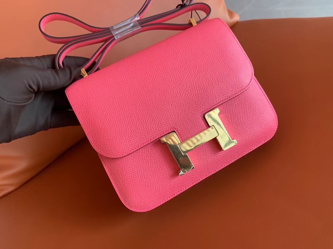VIP一级品 Constance 19cm 8w rose azalee 唇膏粉/金扣 手工缝制