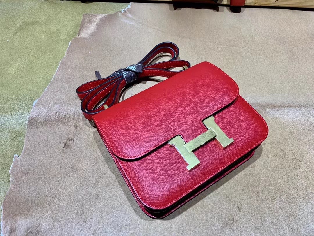 VIP一级品 constance 19cm EP rouge casaque q5国旗红 手工缝制 臻品鉴赏