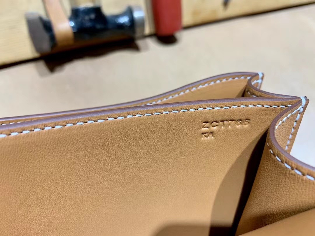 VIP一级品 constance 19cm  Everclor 37 Gold 金棕/金扣 手工缝制 代购级别
