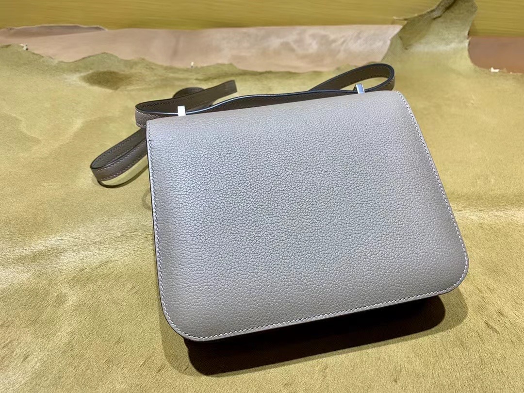 VIP一级品 constance 19cm  Everclor M8沥青灰/银扣 手工缝制