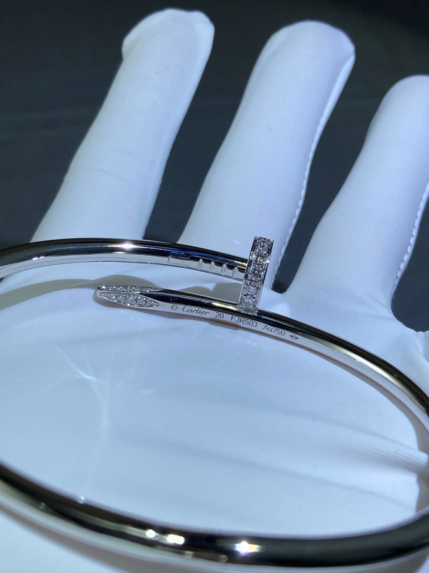 JUSTE UN CLOU BRACELETS white gold with diamonds