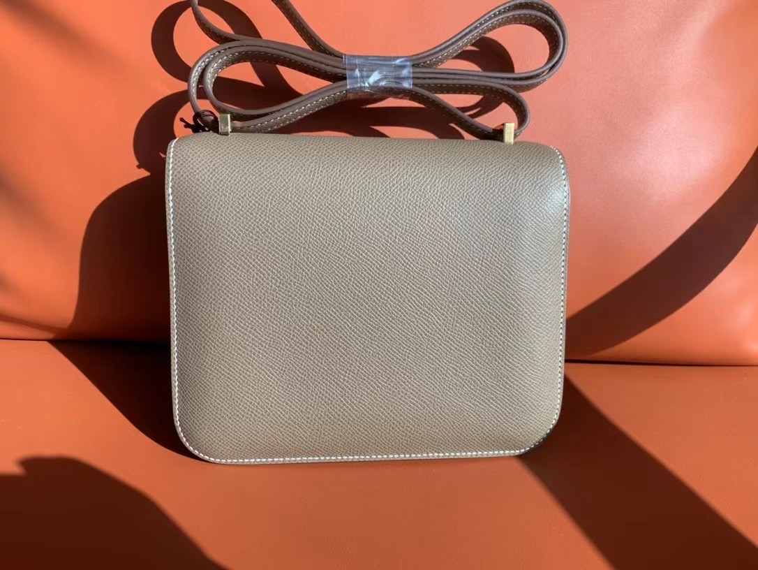 VIP一级品： constance 19cm EP ck18 Etoupe grey 大象灰 手工缝制 臻品鉴赏