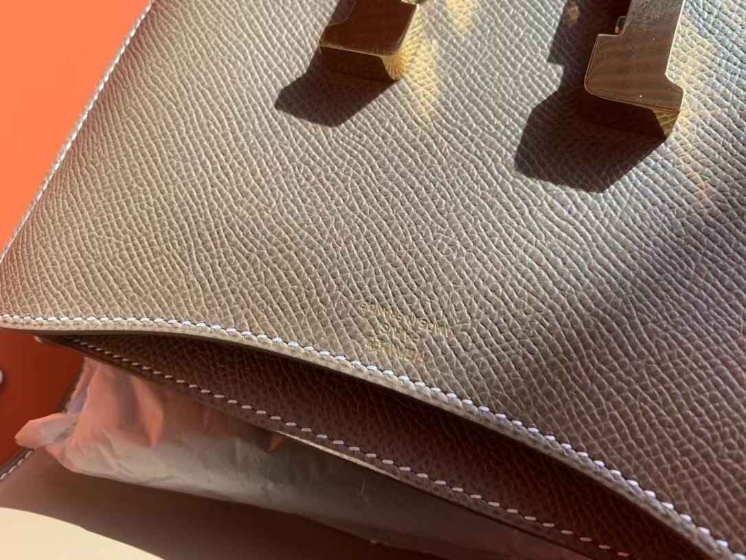 VIP一级品： constance 19cm EP ck18 Etoupe grey 大象灰 手工缝制 臻品鉴赏