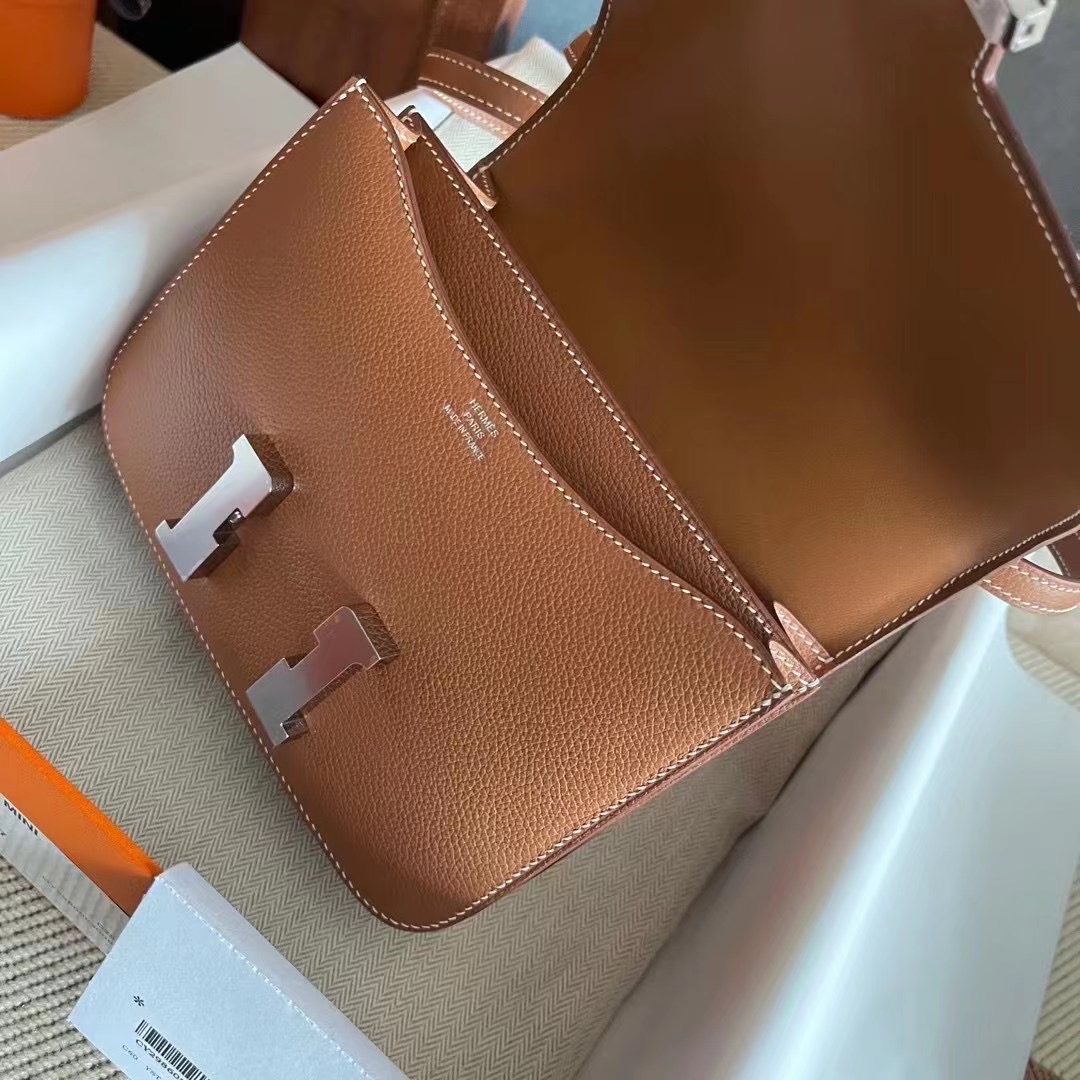 Canada HM Constance 18 Evercolor calfskin CK37 gold 金棕色