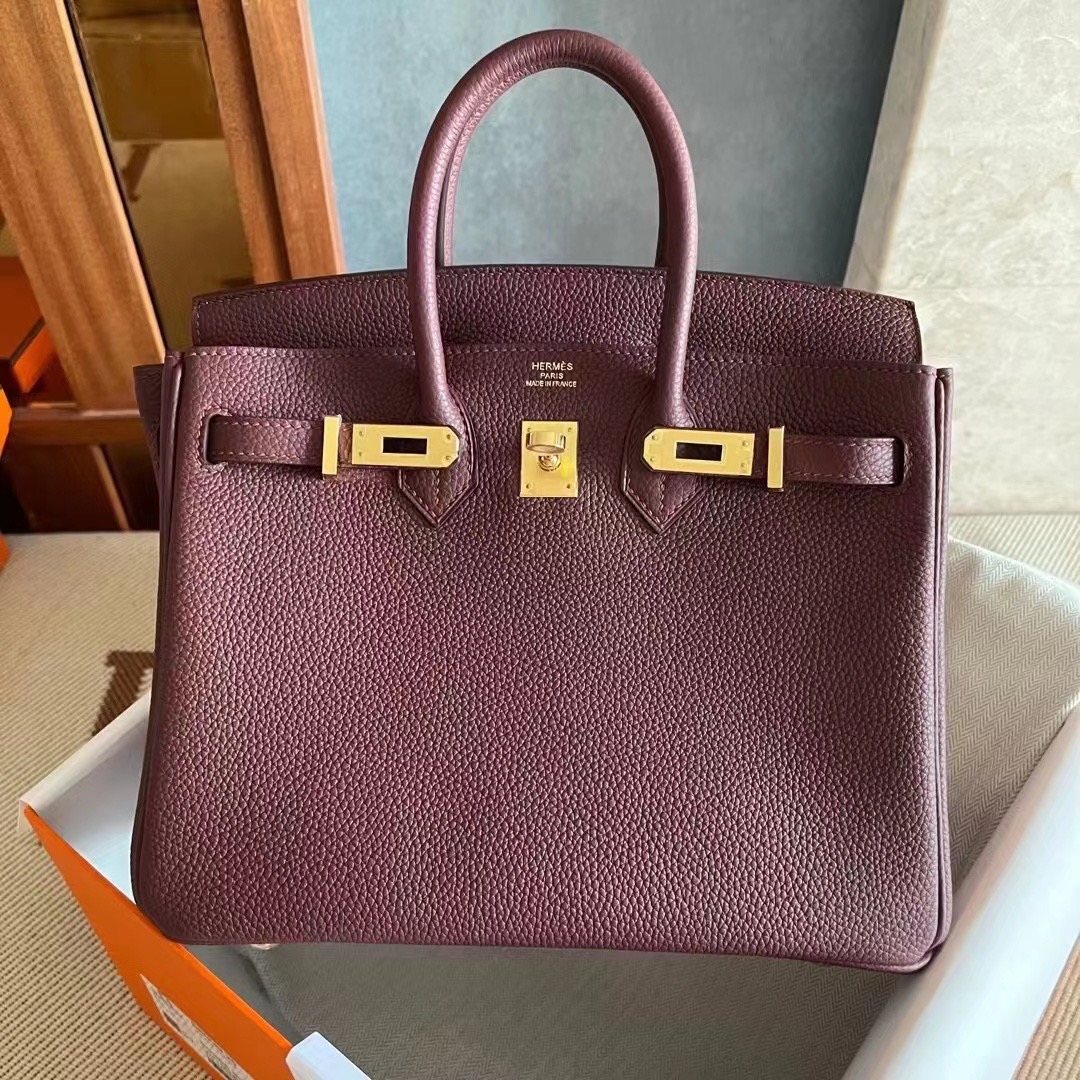 Boston USA HM BK 25cm Togo CC57 波尔多酒红 Bordeaux