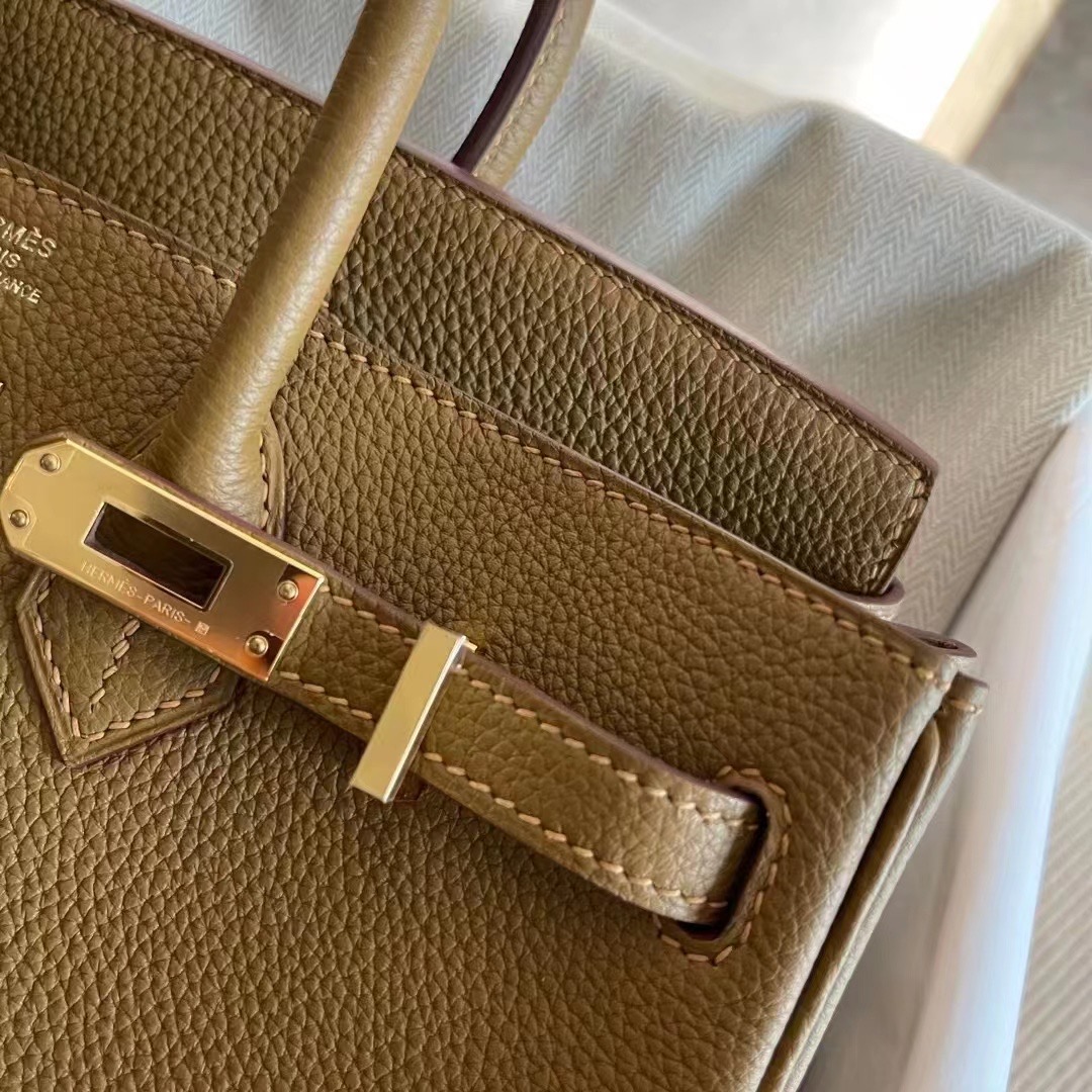 Qatar HM BK 25cm Handbag Togo U8 Bronze 金铜色