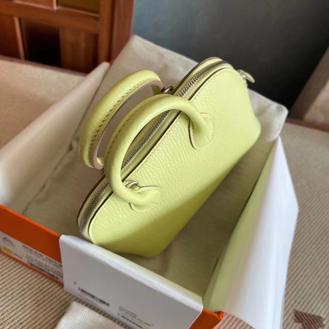 Qatar Shop HM Bolide 1923 mini Chevre Mysore 山羊皮 R9 嫩芽黄 Jaune Bourgeon