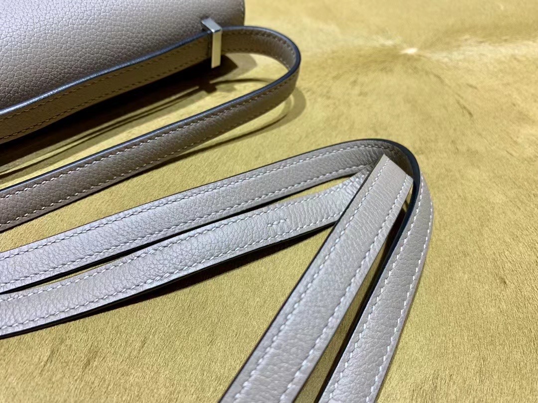 VIP一级品 constance 19cm  Everclor M8沥青灰/银扣 手工缝制