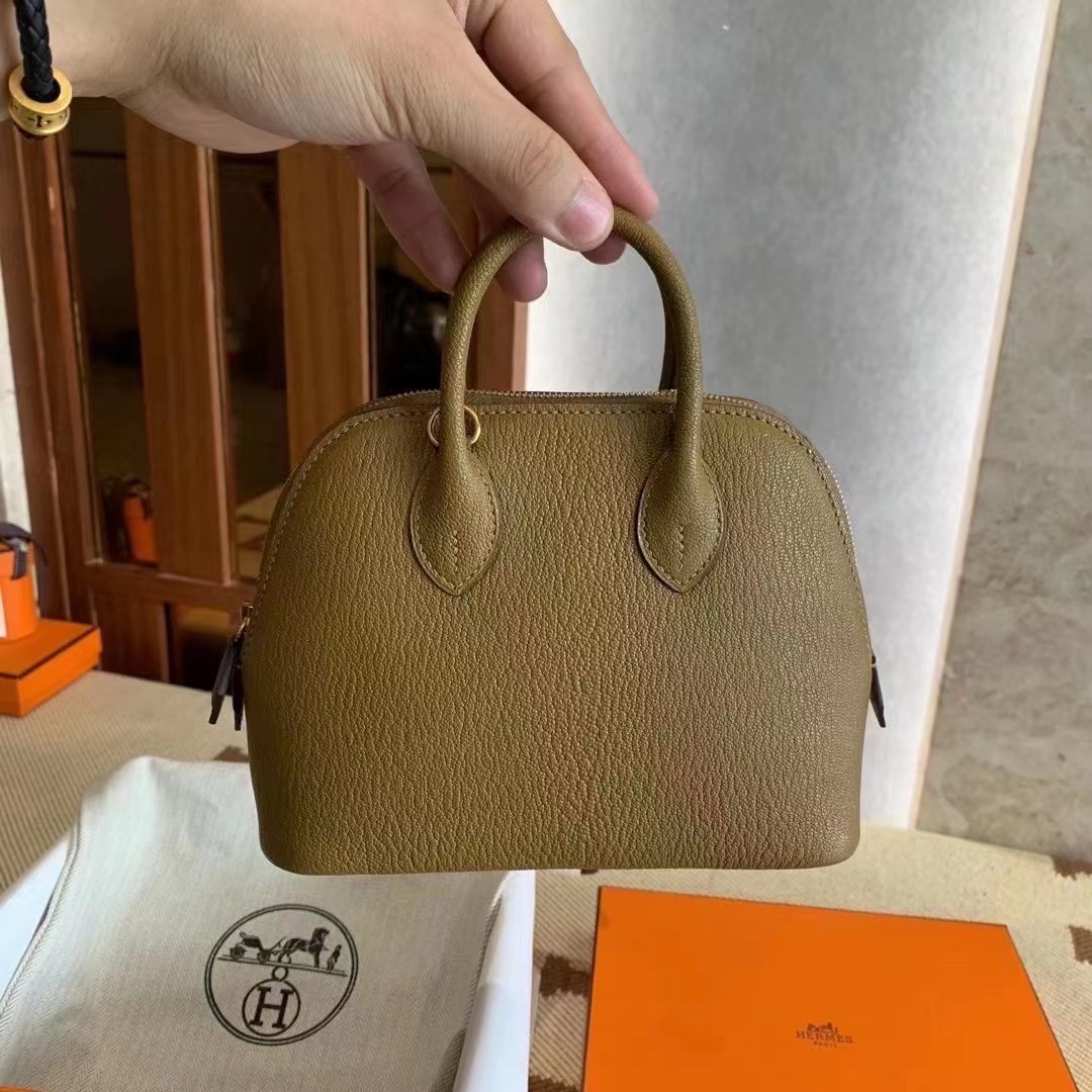 Boston HM Bolide  mini  山羊皮  2H Kraft Chevre