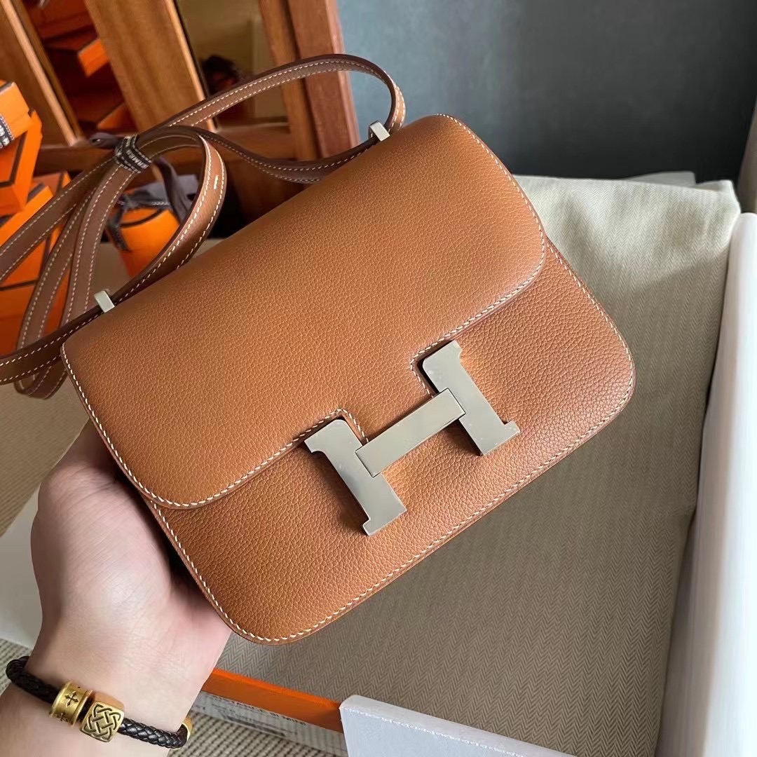 Canada HM Constance 18 Evercolor calfskin CK37 gold 金棕色
