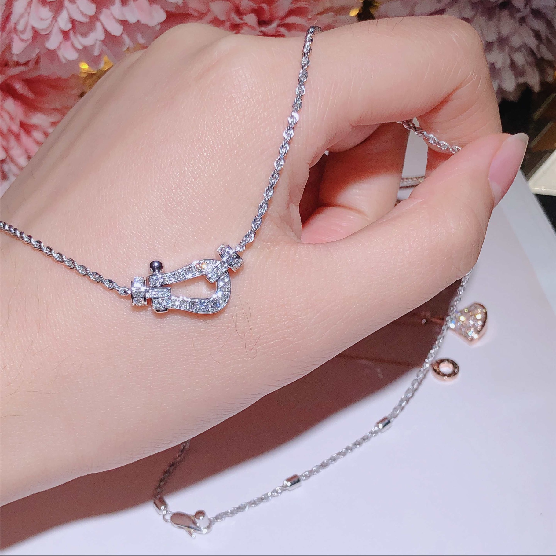 Fred Force Necklace Diamond White Gold 18k