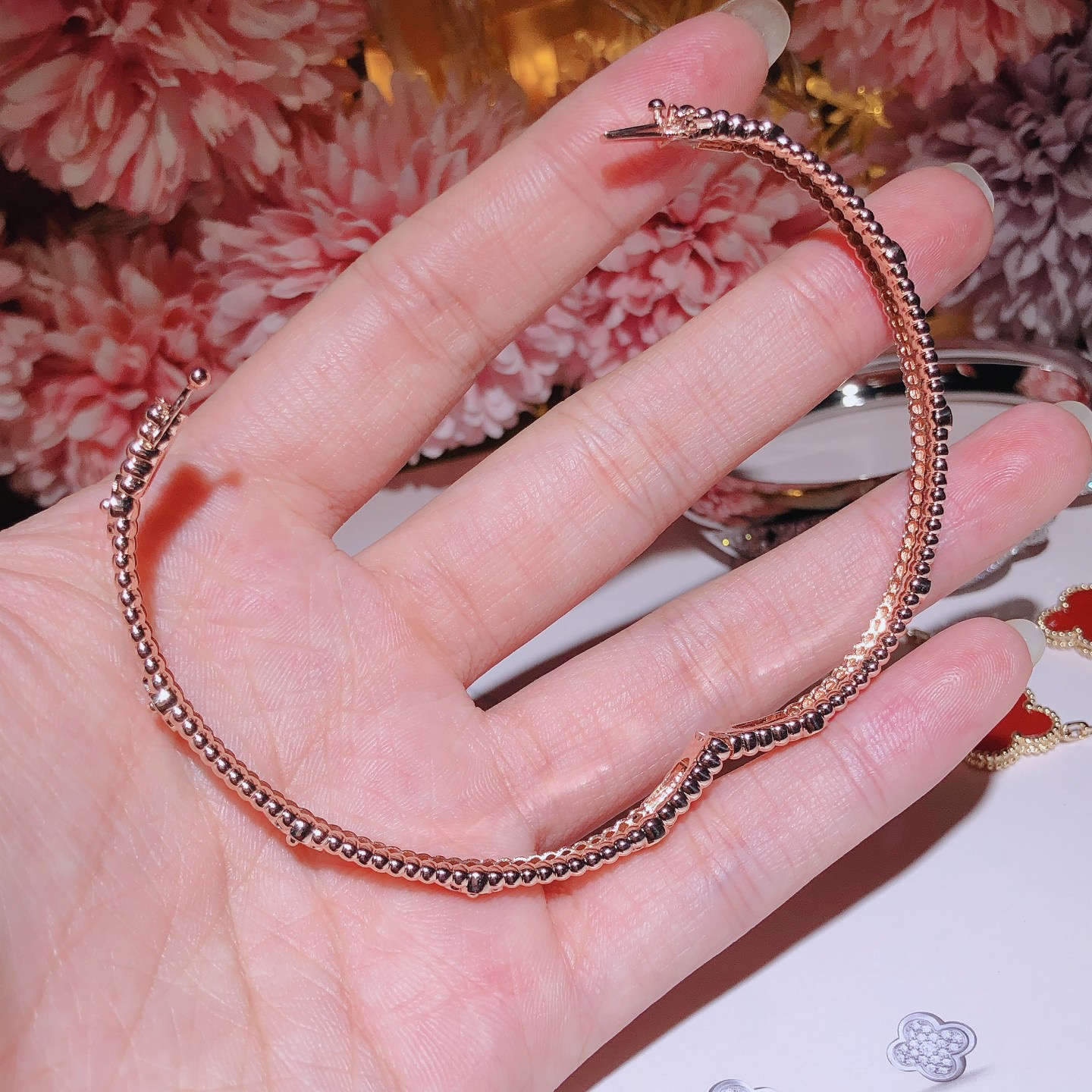 Perlée sweet clovers bracelet extra small model