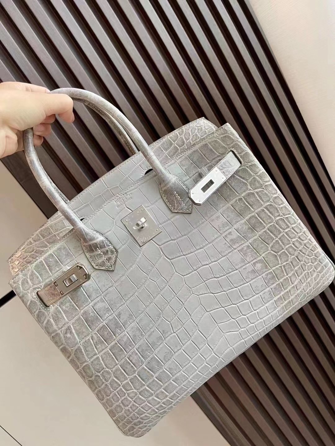 HONG KONG HERMES BIRKIN 30 8D gray Himalayan PHW, the pursuit of gray Himalaya