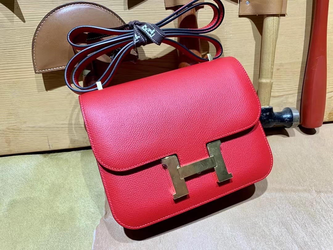 VIP一级品 constance 19cm EP rouge casaque q5国旗红 手工缝制 臻品鉴赏