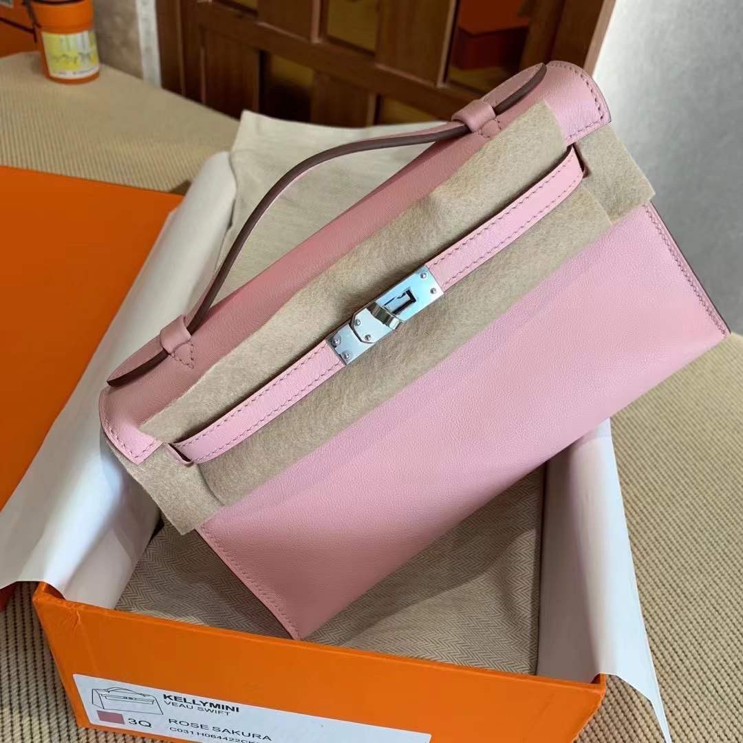 KL pochette swift 3Q粉  银