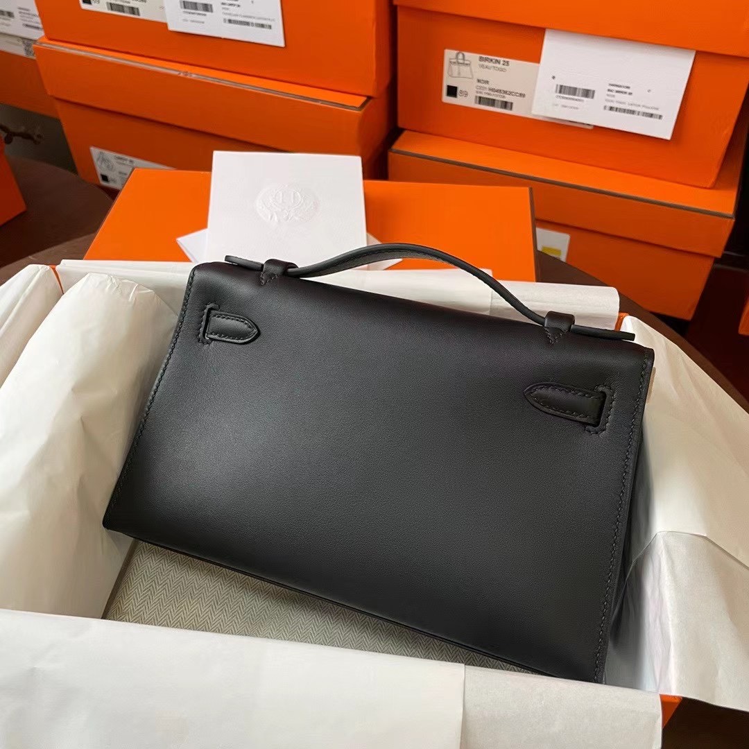 Qatar Dubai HM KL pochette 22 Swift Noir 89黑色 银扣