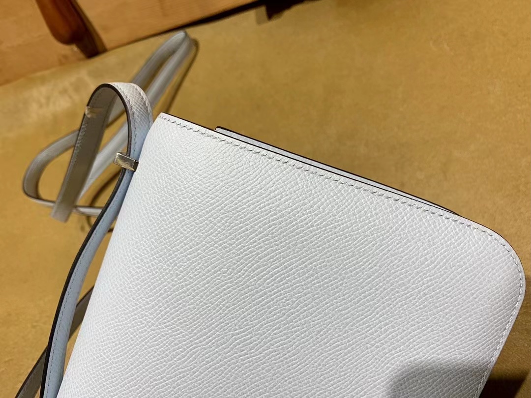 VIP一级品 constance 19cm EP 08 Blue pale圣杯蓝/银扣 手工缝制 臻品鉴赏