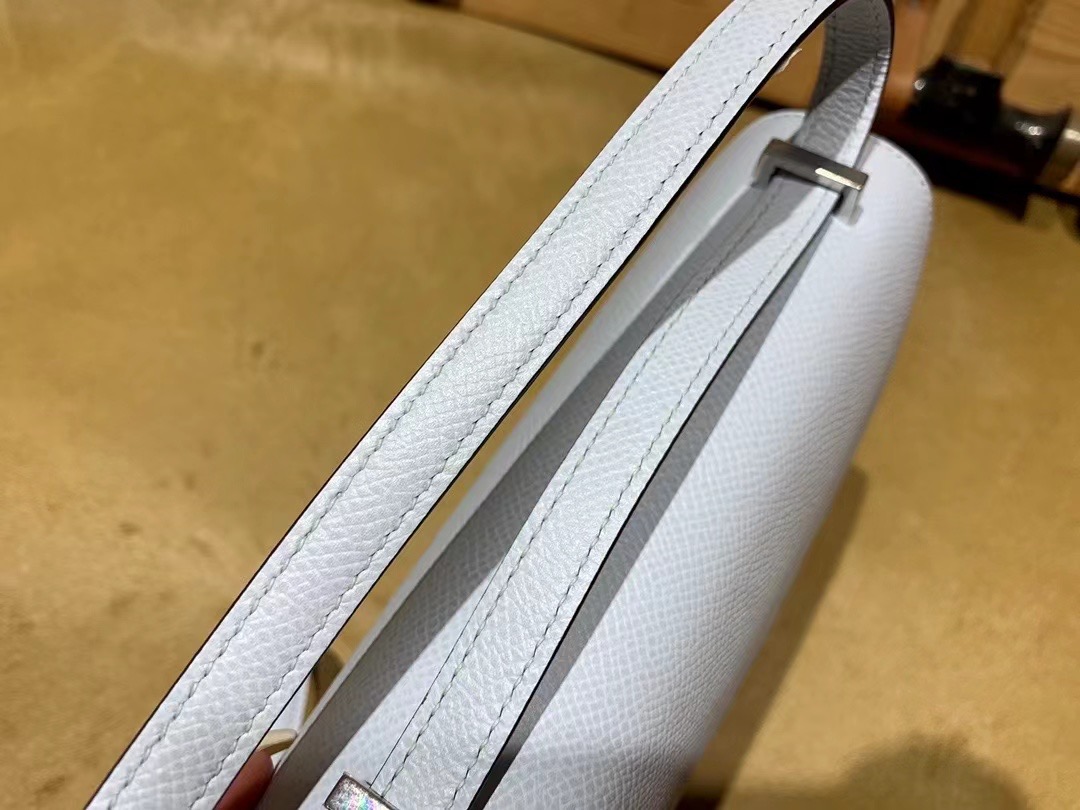 VIP一级品 constance 19cm EP 08 Blue pale圣杯蓝/银扣 手工缝制 臻品鉴赏