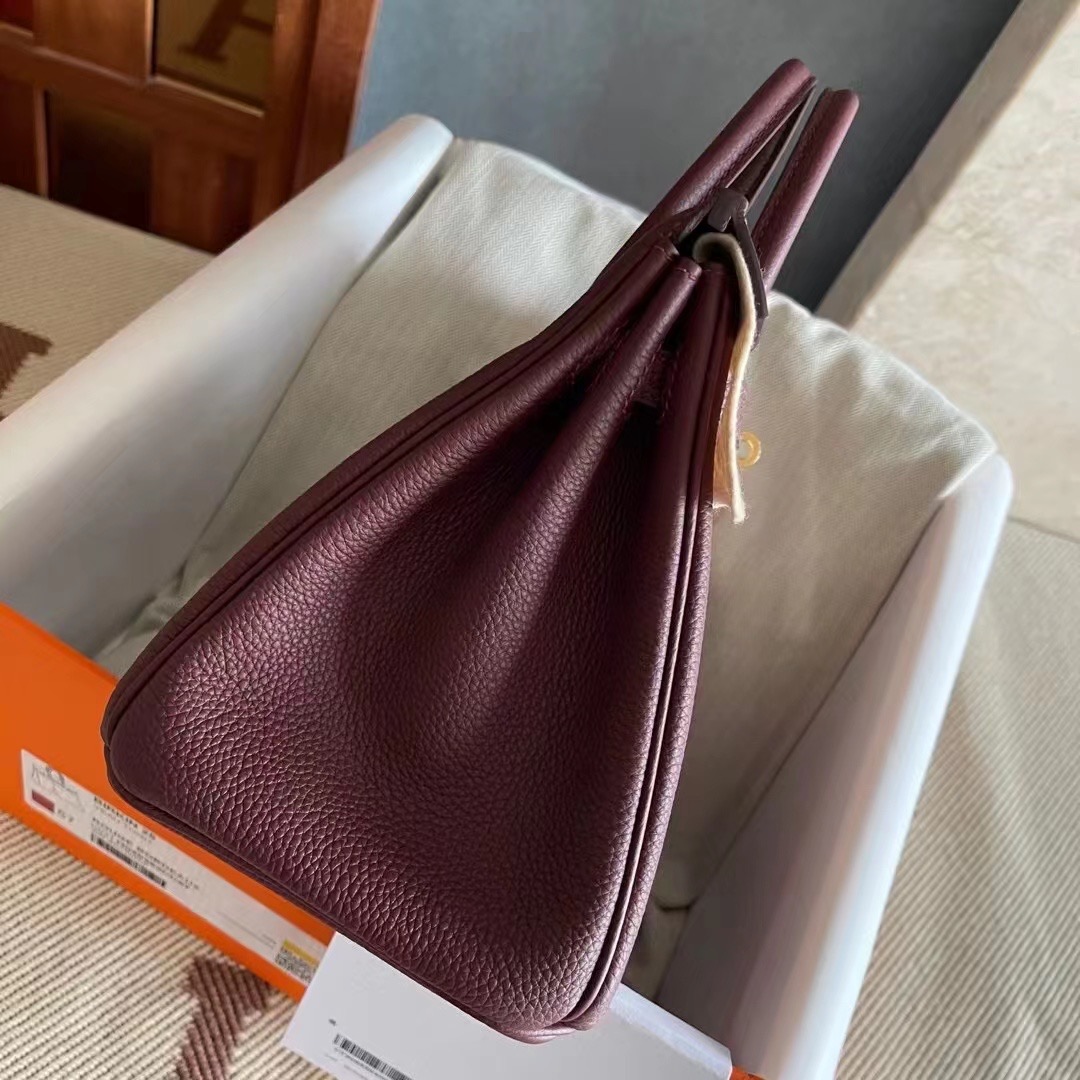 Boston USA HM BK 25cm Togo CC57 波尔多酒红 Bordeaux