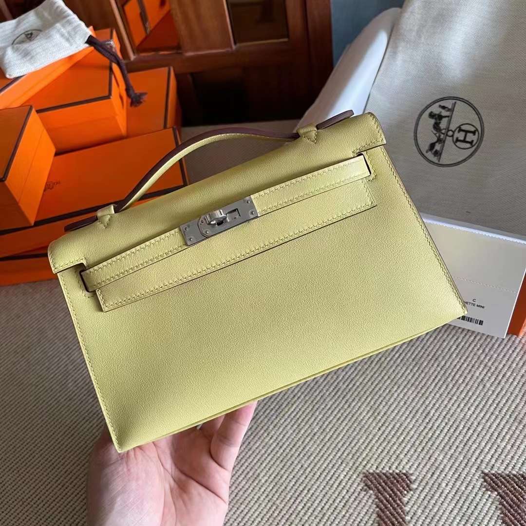 KL pochette swift 1Z小鸡黄  银