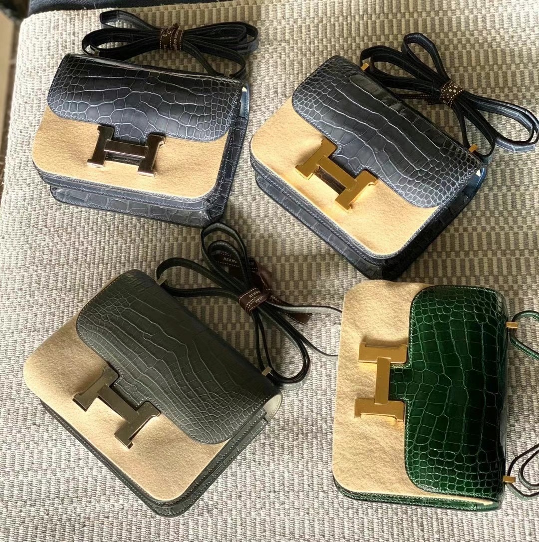 Custom HM Constance Crocodile Leather-HaiLaBags Custom HM Constance Crocodile Leather