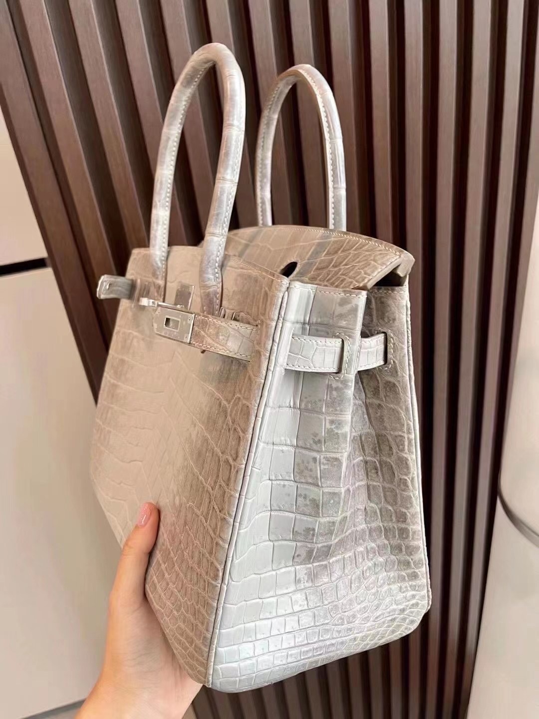 HONG KONG HERMES BIRKIN 30 8D gray Himalayan PHW, the pursuit of gray Himalaya