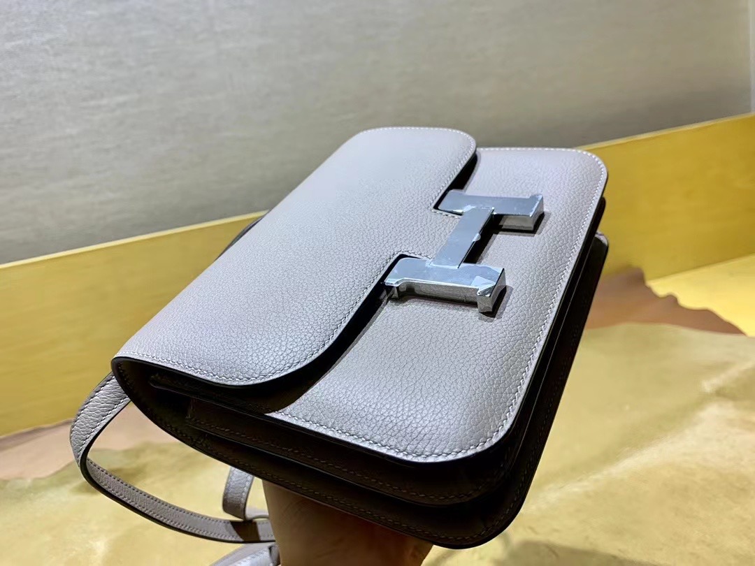VIP一级品 constance 19cm  Everclor M8沥青灰/银扣 手工缝制