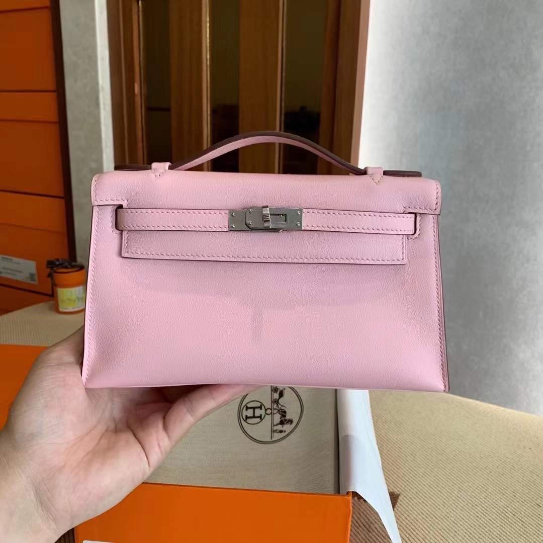 KL pochette swift 3Q粉  银