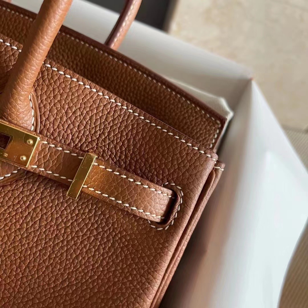 Hong Kong HM BK 25cm Togo leather 37 Gold GHW