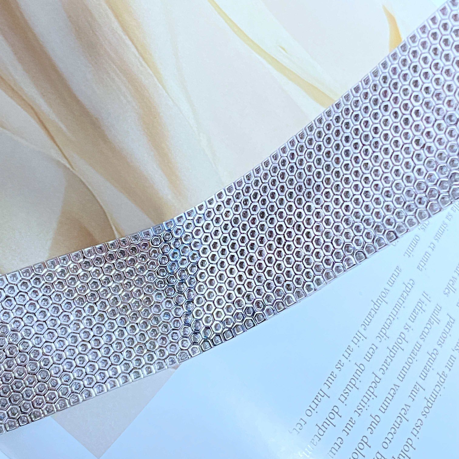 Hong Kong New Wide diamond bracelet exclusive design like to order