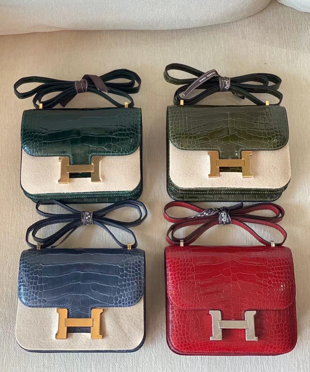 Custom HM Constance Crocodile Leather
