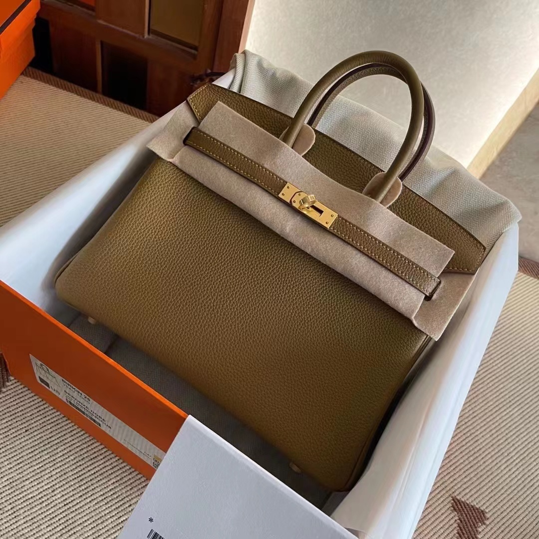 Qatar HM BK 25cm Handbag Togo U8 Bronze 金铜色