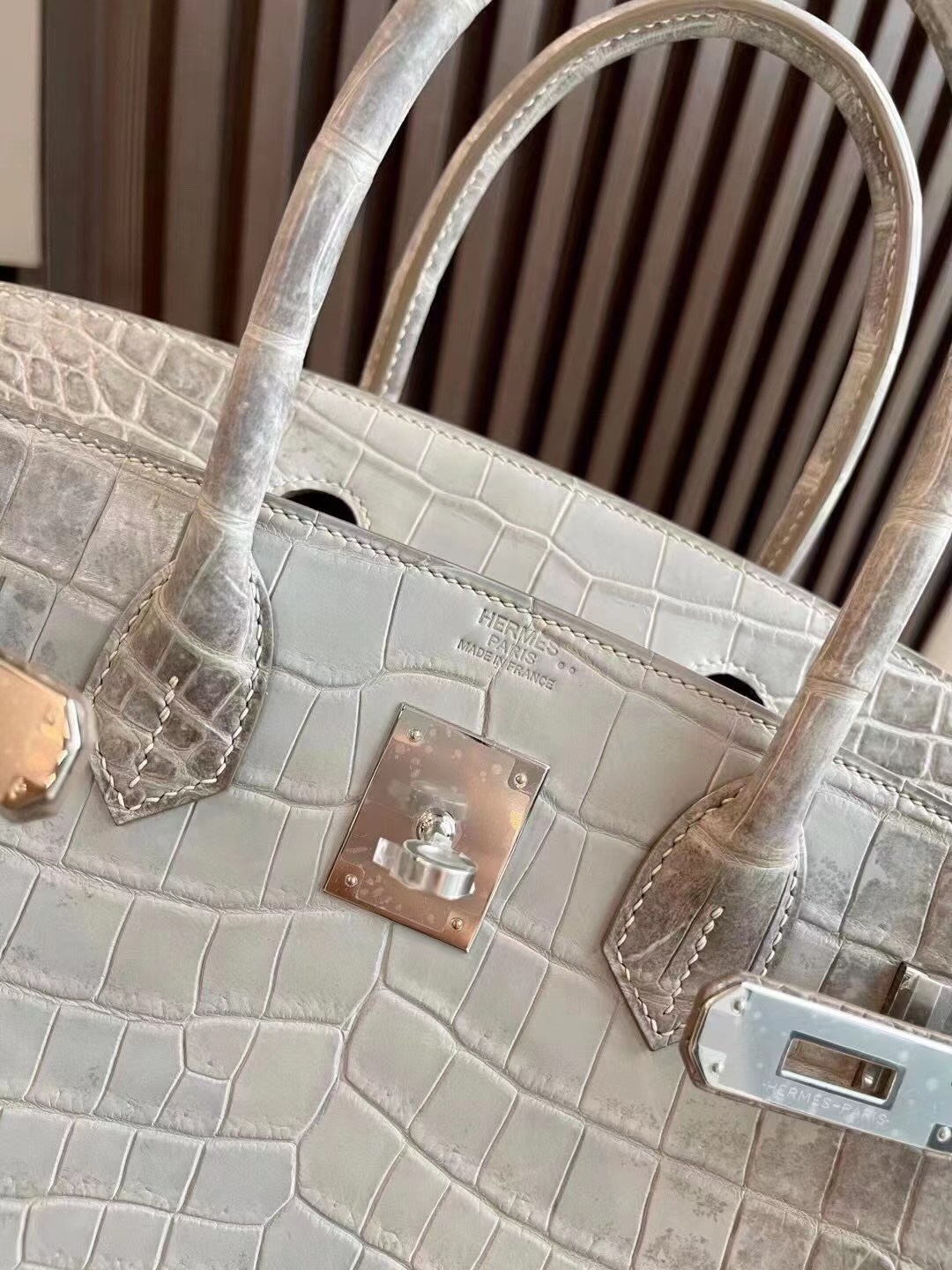 HONG KONG HERMES BIRKIN 30 8D gray Himalayan PHW, the pursuit of gray Himalaya