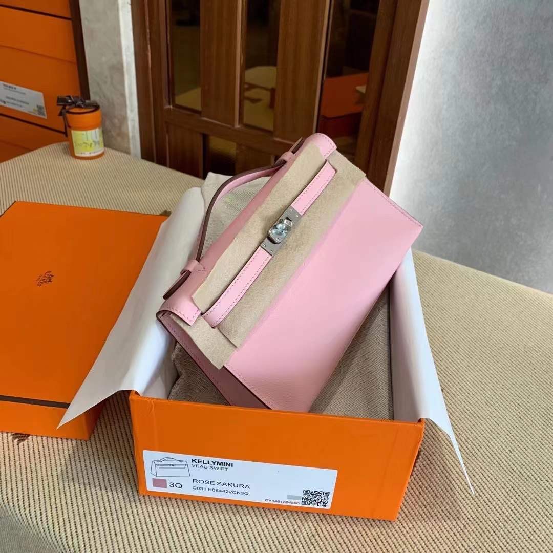 KL pochette swift 3Q粉  银