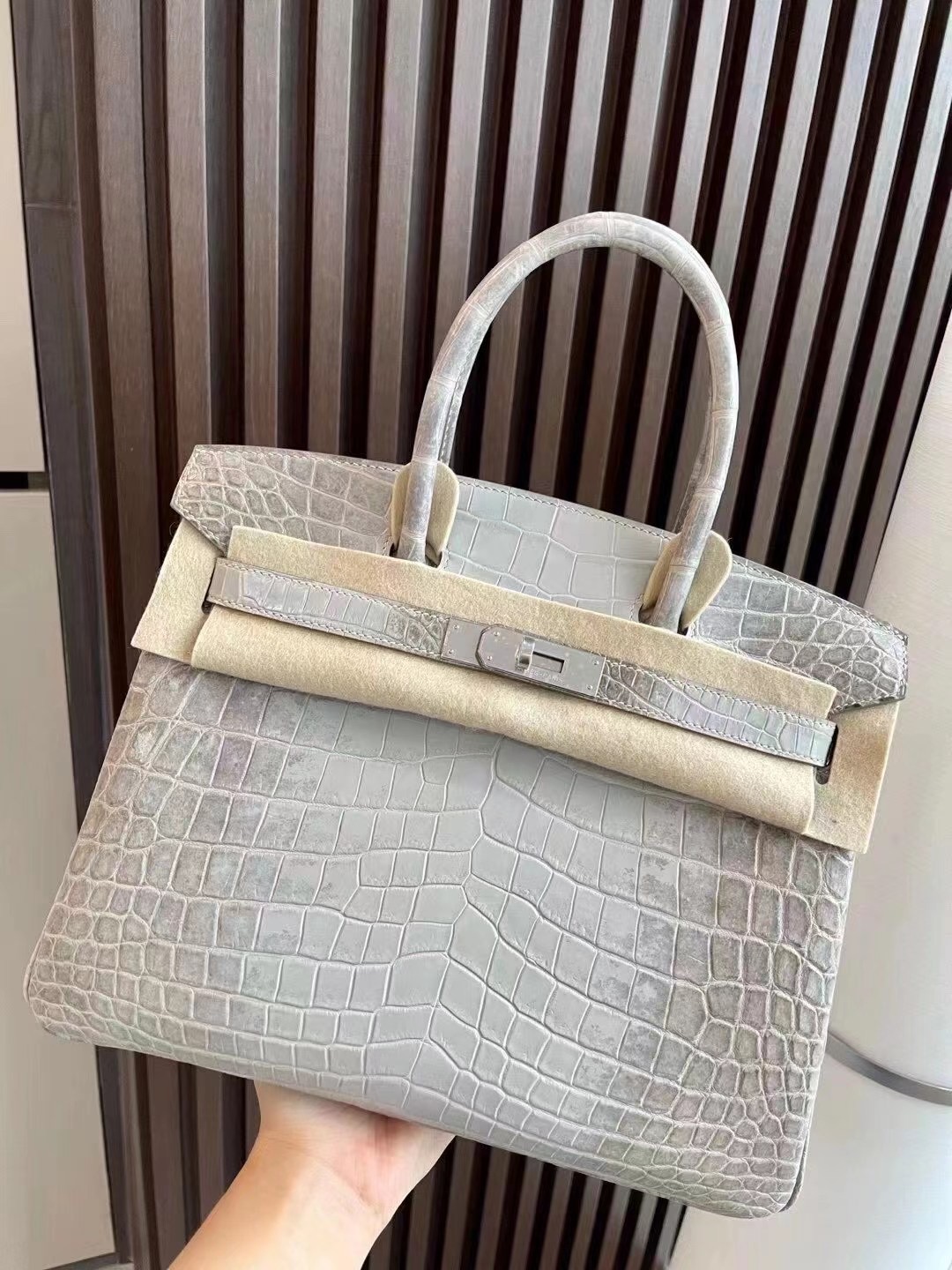 HONG KONG HERMES BIRKIN 30 8D gray Himalayan PHW, the pursuit of gray Himalaya
