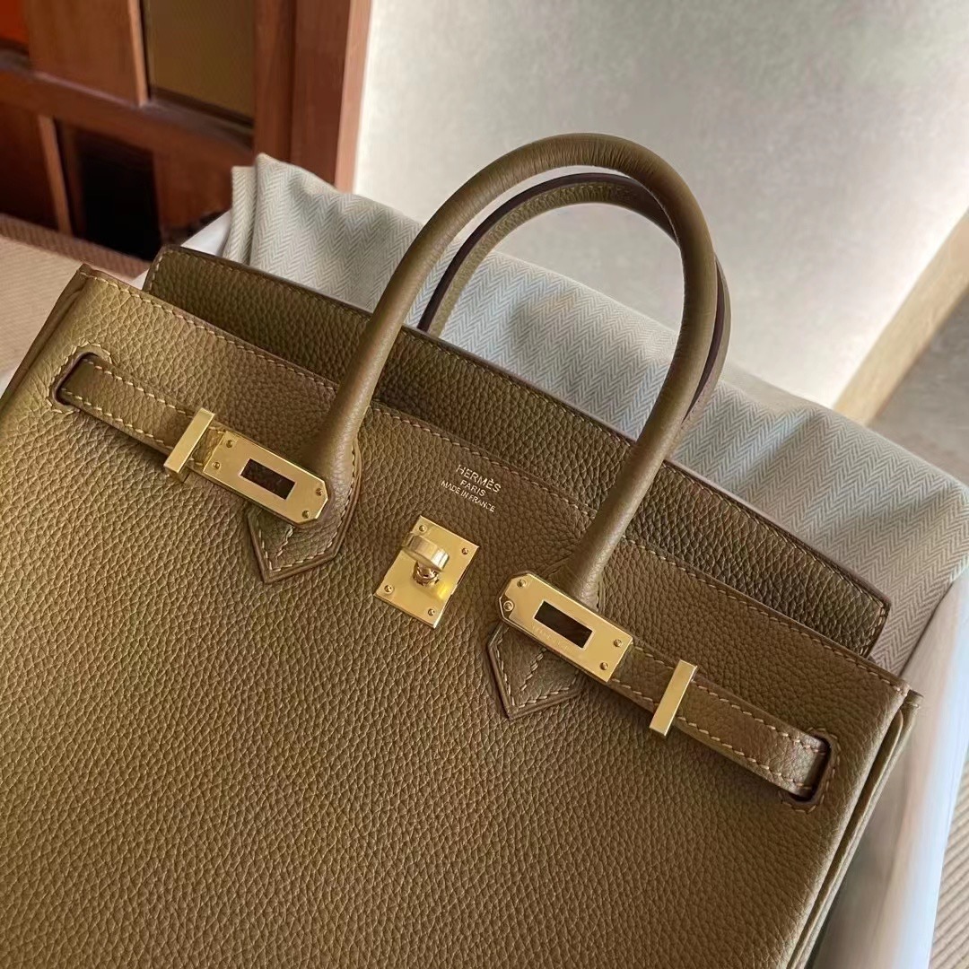 Qatar HM BK 25cm Handbag Togo U8 Bronze 金铜色