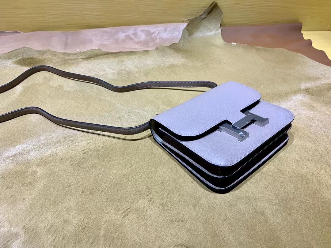 VIP一级品 constance 19cm  Everclor M8沥青灰/银扣 手工缝制