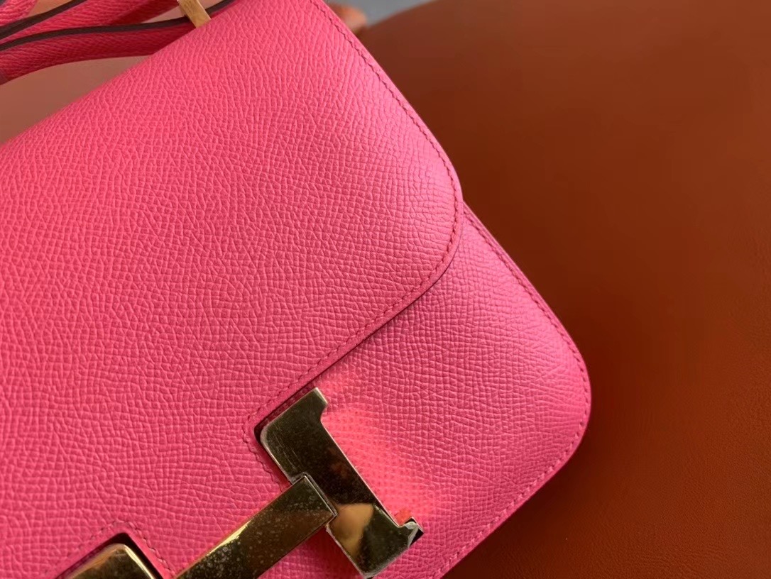 VIP一级品 Constance 19cm 8w rose azalee 唇膏粉/金扣 手工缝制