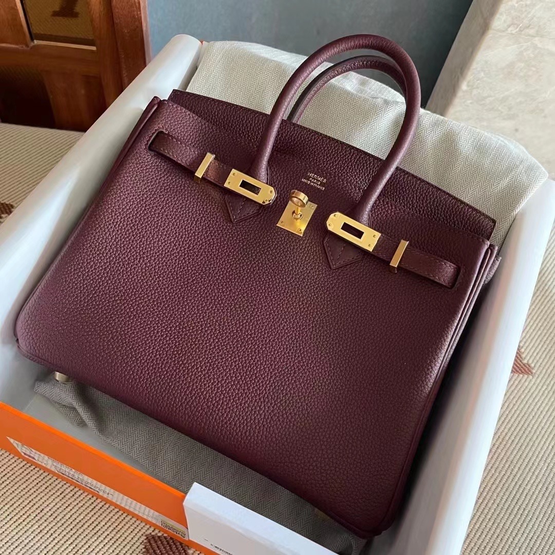 Boston USA HM BK 25cm Togo CC57 波尔多酒红 Bordeaux