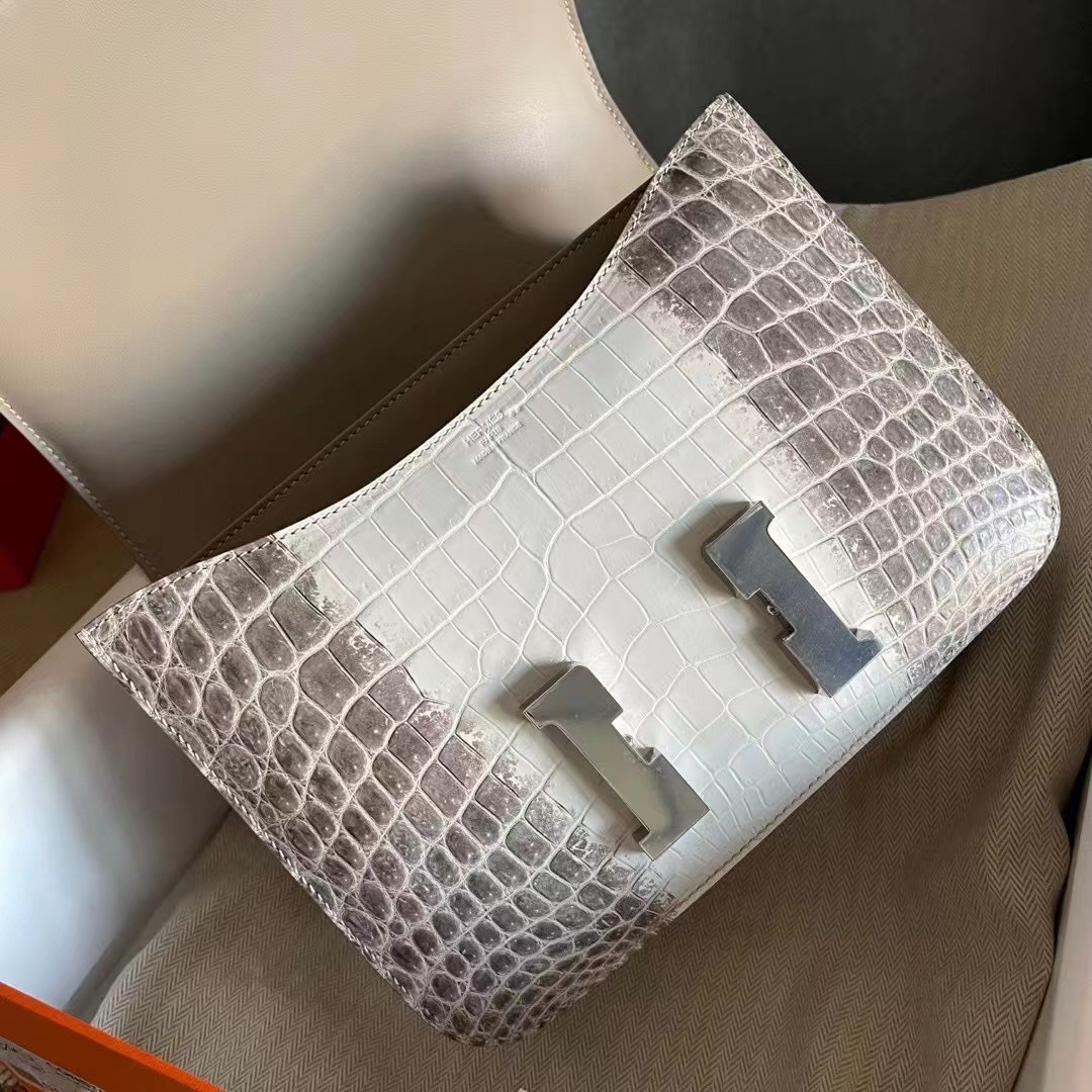 United Arab Emirates HM Constance 24cm 喜马拉雅 01 BLANC Niloticus Crocodile Himalaya