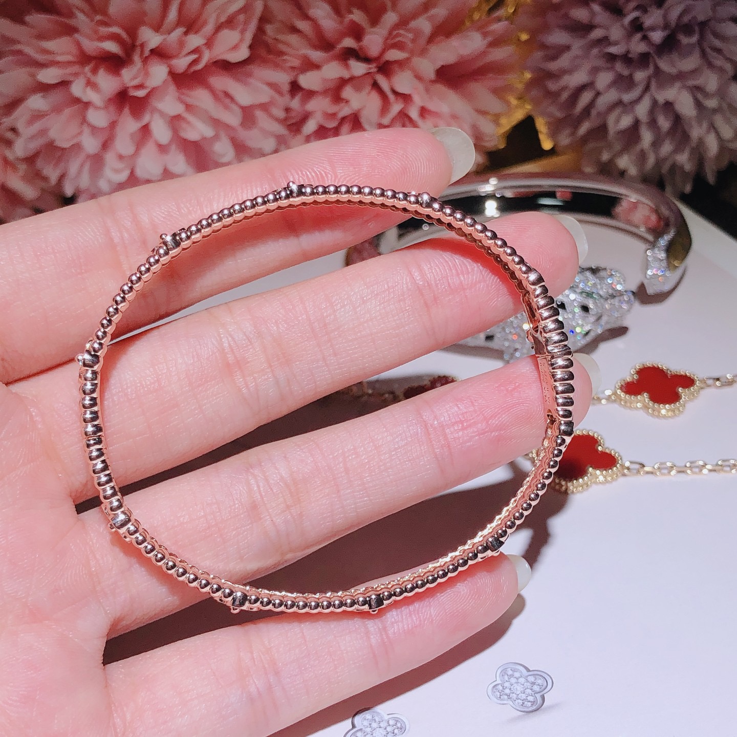 Perlée sweet clovers bracelet extra small model