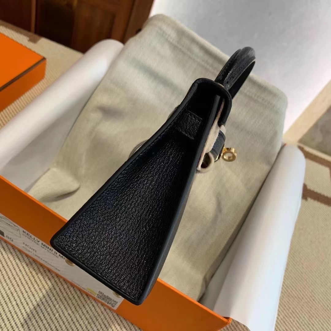 Dubai Expo HM New KL Mini Noir Color Leather Chevre