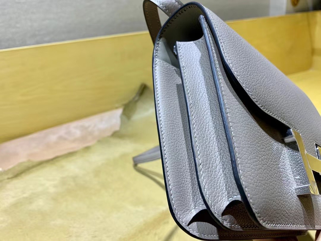 VIP一级品 constance 19cm  Everclor M8沥青灰/银扣 手工缝制