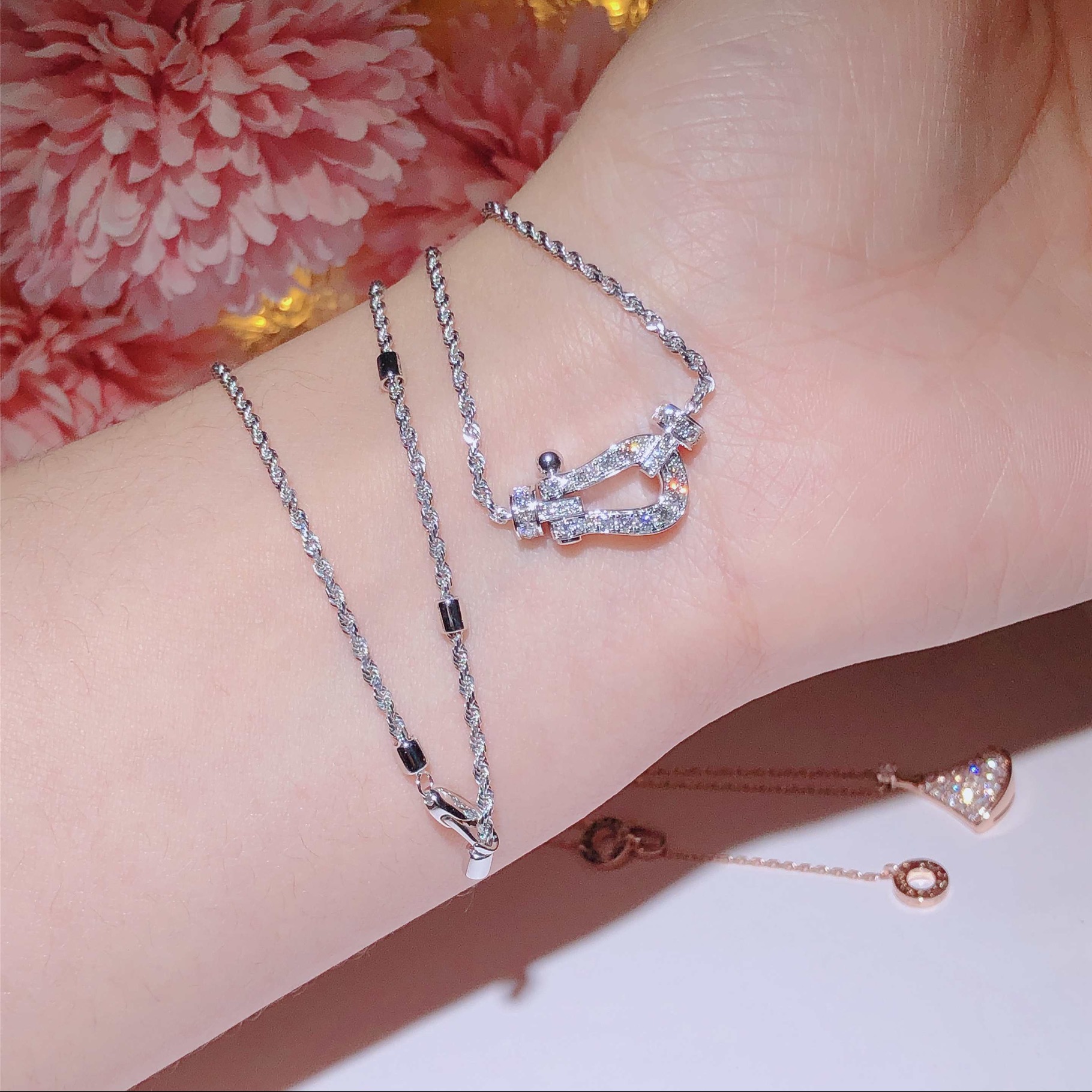 Fred Force Necklace Diamond White Gold 18k