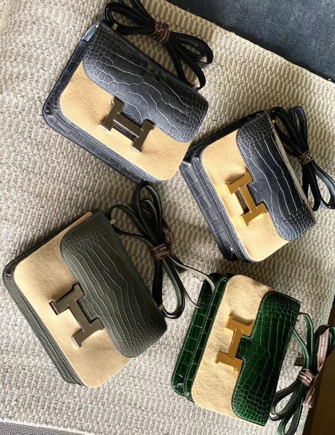 Custom HM Constance Crocodile Leather
