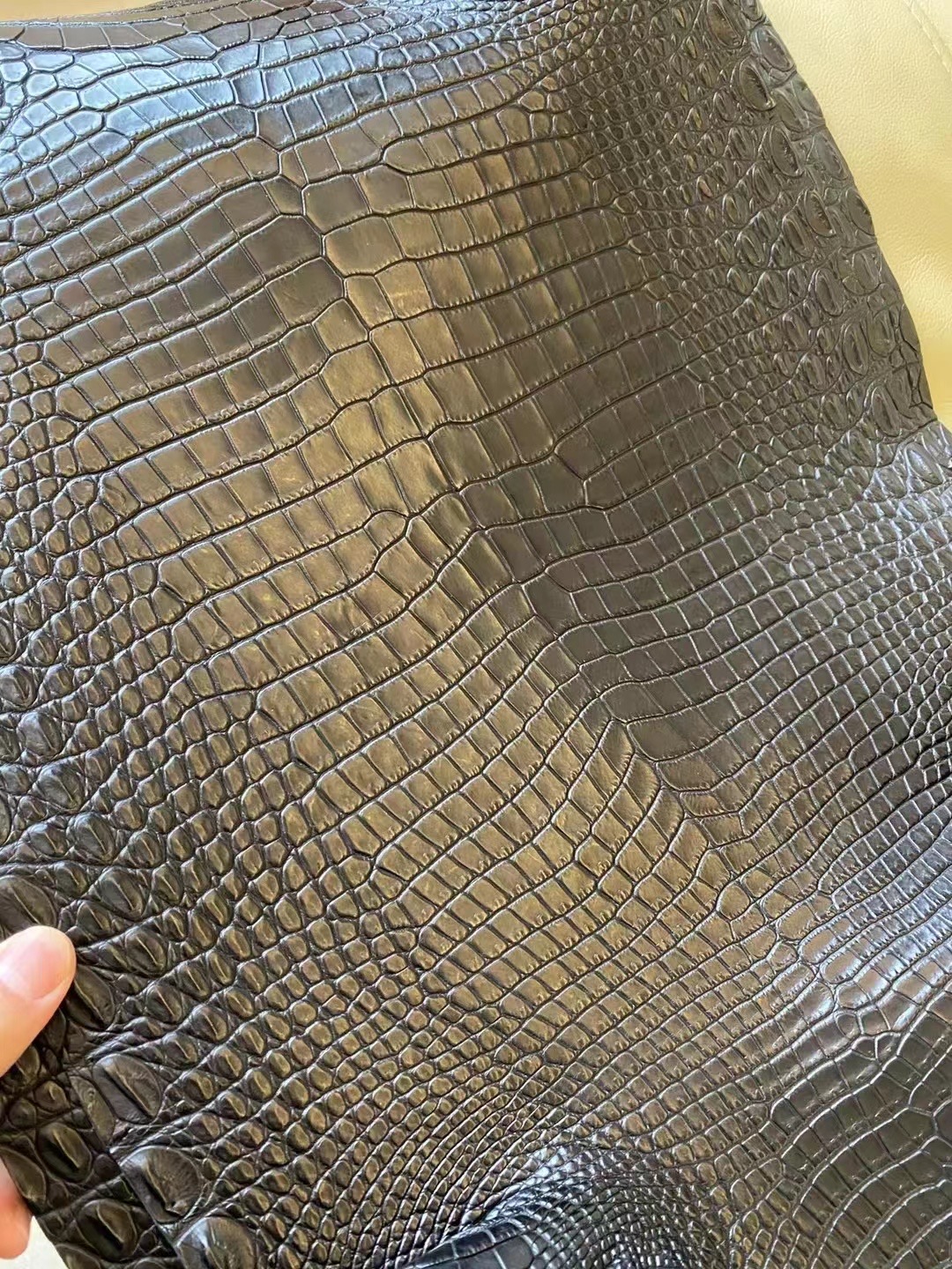 Custom HM Porosus Crocodile V Leather Matte-HaiLaBags Custom HM Porosus Crocodile V Leather Matte