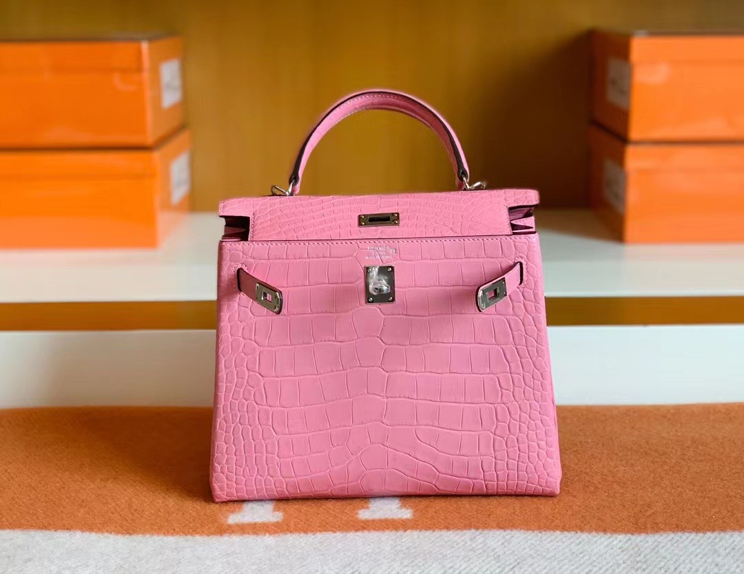 Saudi Arabia Dammam HM KL 25 Crocodile, KL Pochette lizard 5P Pink 樱花粉