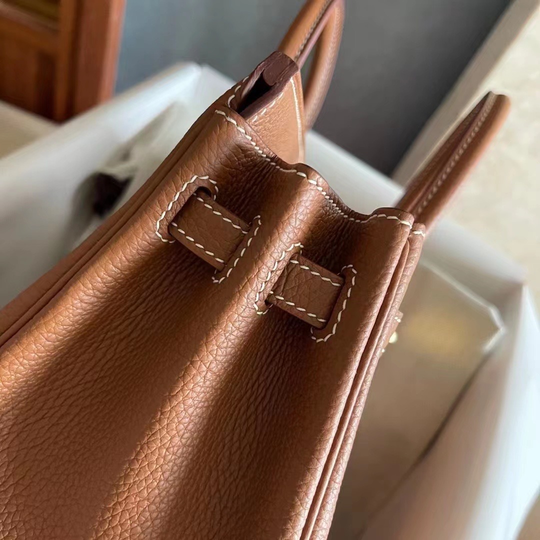 Hong Kong HM BK 25cm Togo leather 37 Gold GHW