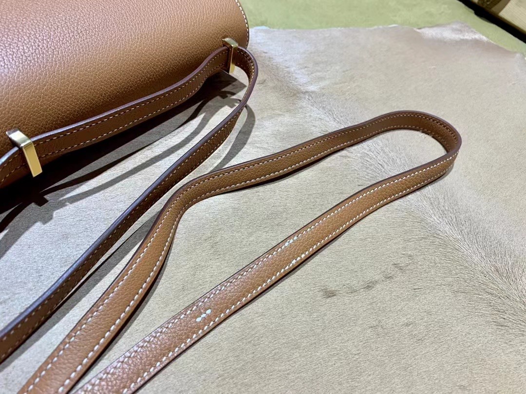 VIP一级品 constance 19cm  Everclor 37 Gold 金棕/金扣 手工缝制 代购级别