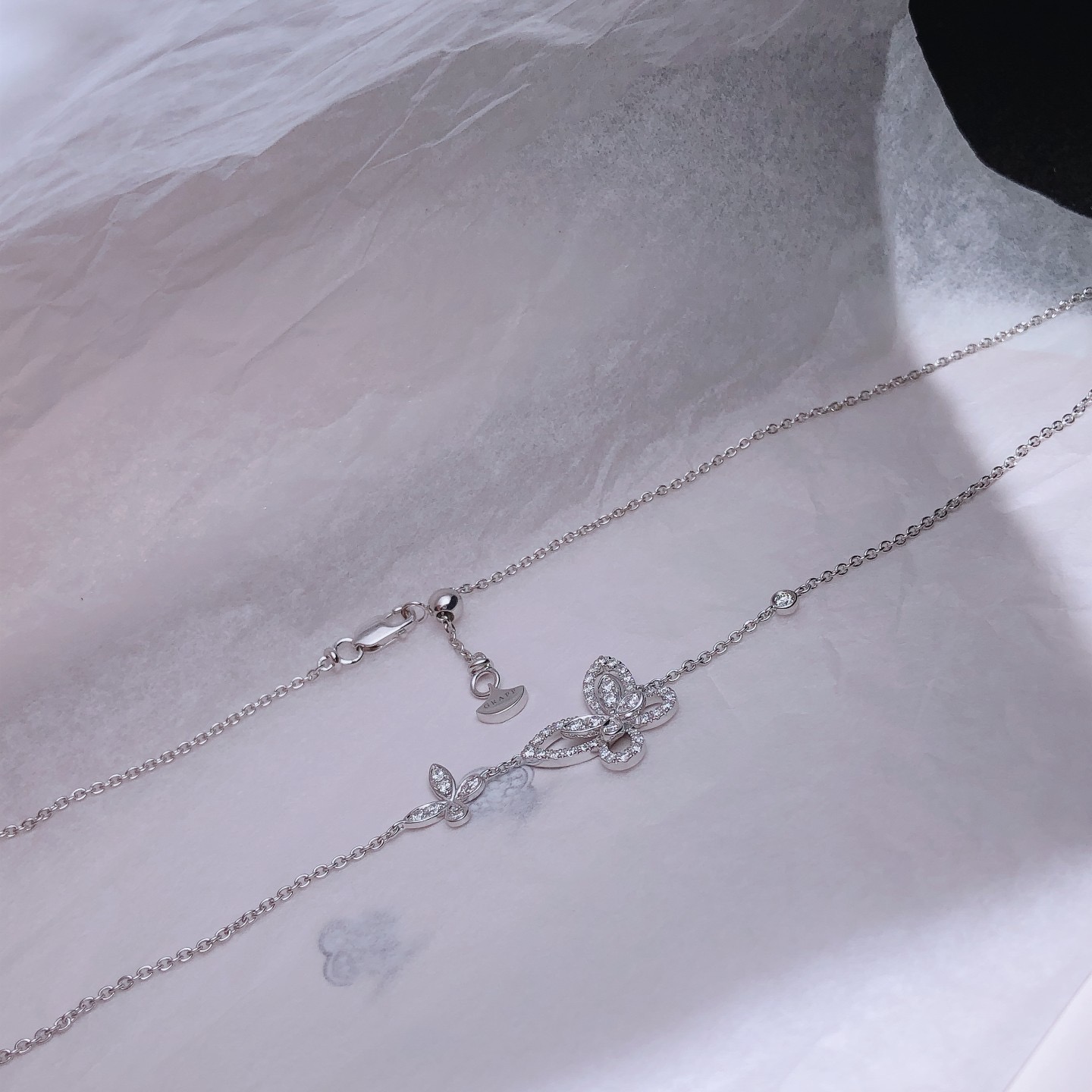 GRAFF Double Butterfly Silhouette Diamond Pendant